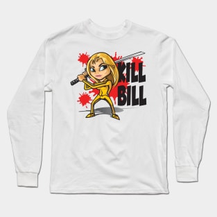 Kill bill cartoon style Long Sleeve T-Shirt